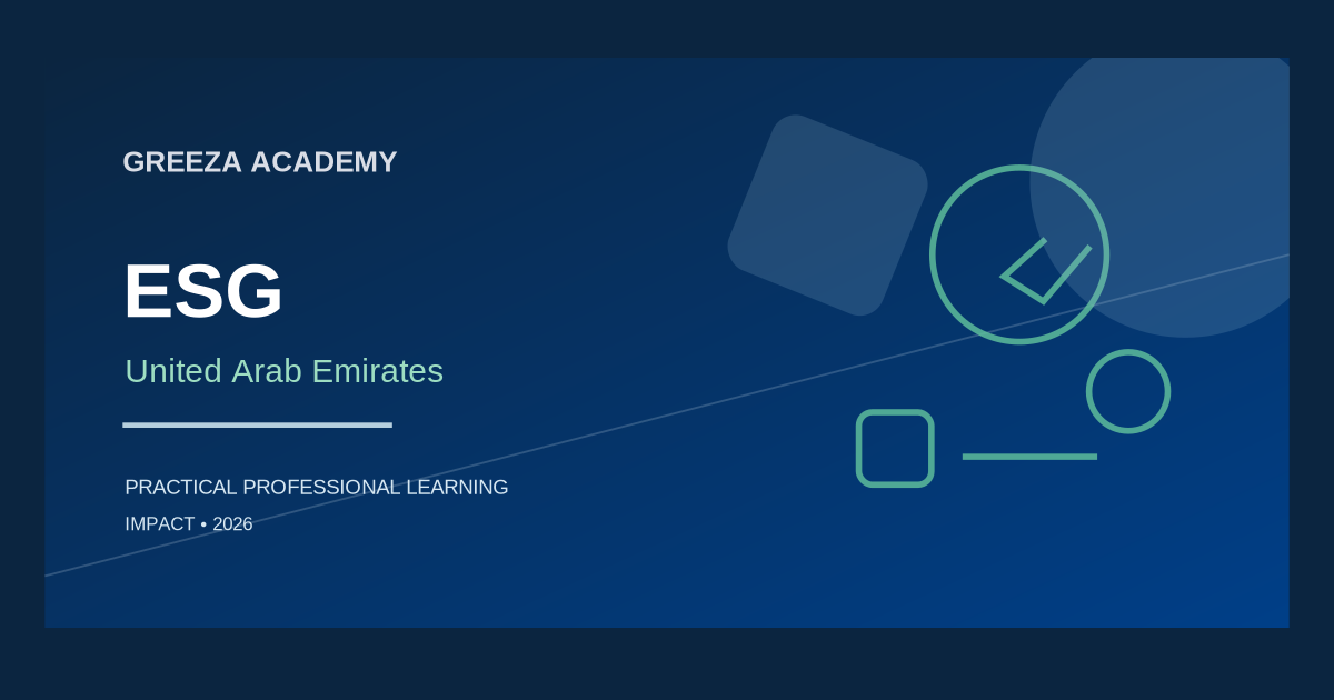 Sustainability and ESG Training in Dubai: Practical Skills for UAE Teams